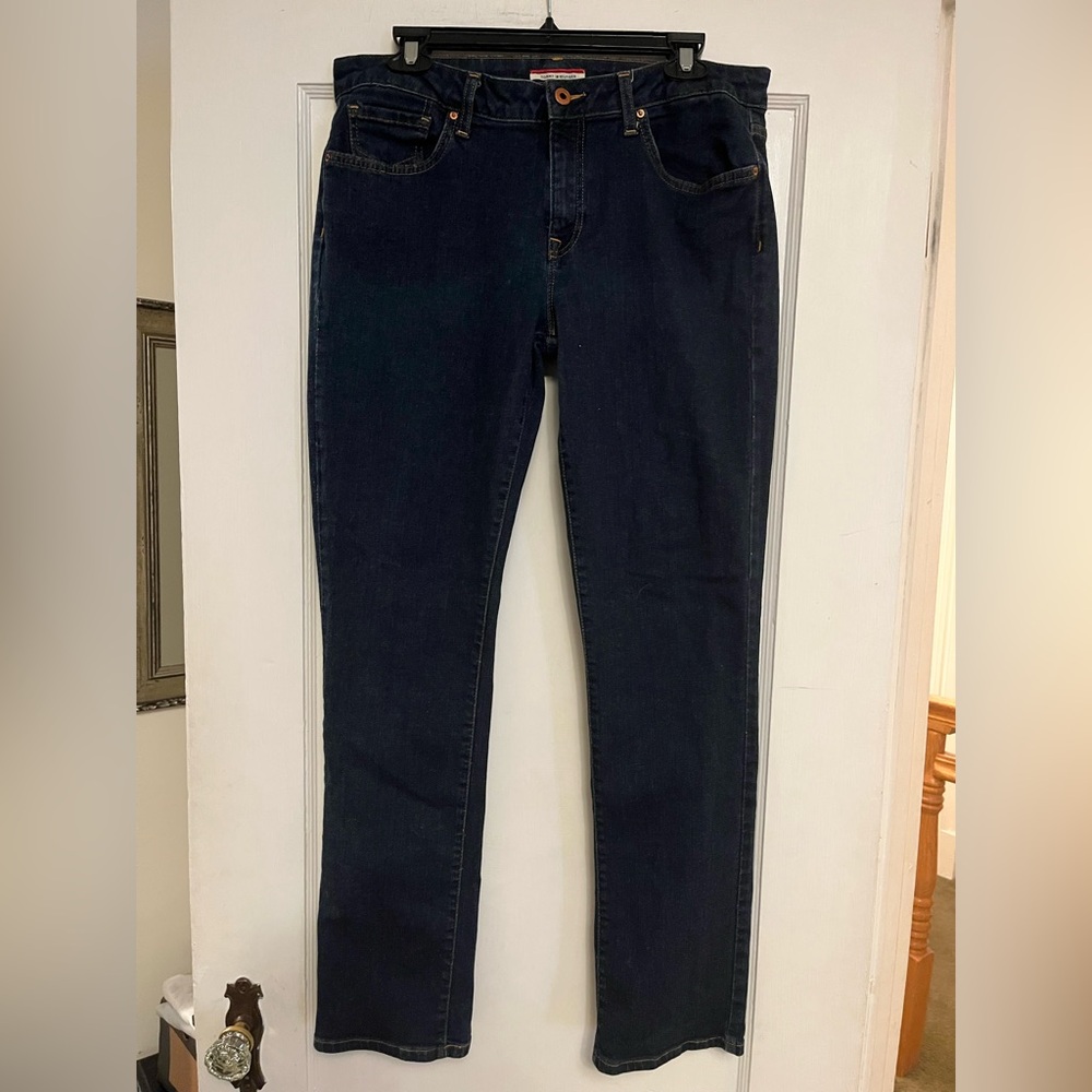 Tommy Hilfiger Women's Straight Leg Jeans - Dark Blue